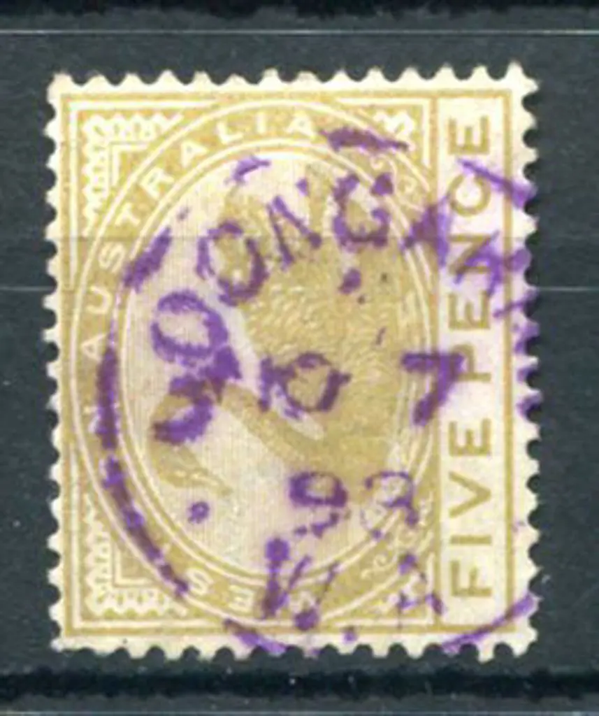 Goongarrie 3b-a on 5d olive swan, wmk crown/CA, in ... Image 1++
