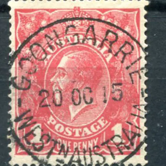 Goongarrie D27 Superb strike on 1d red KGV for 20 ...