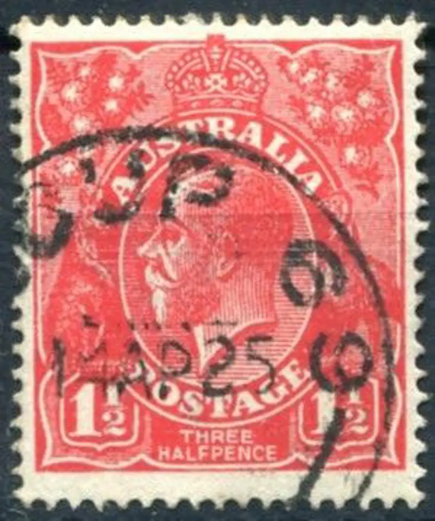 Group 69 C28 60% strike on 1½d red KGV for 14 AP ... Image 1++