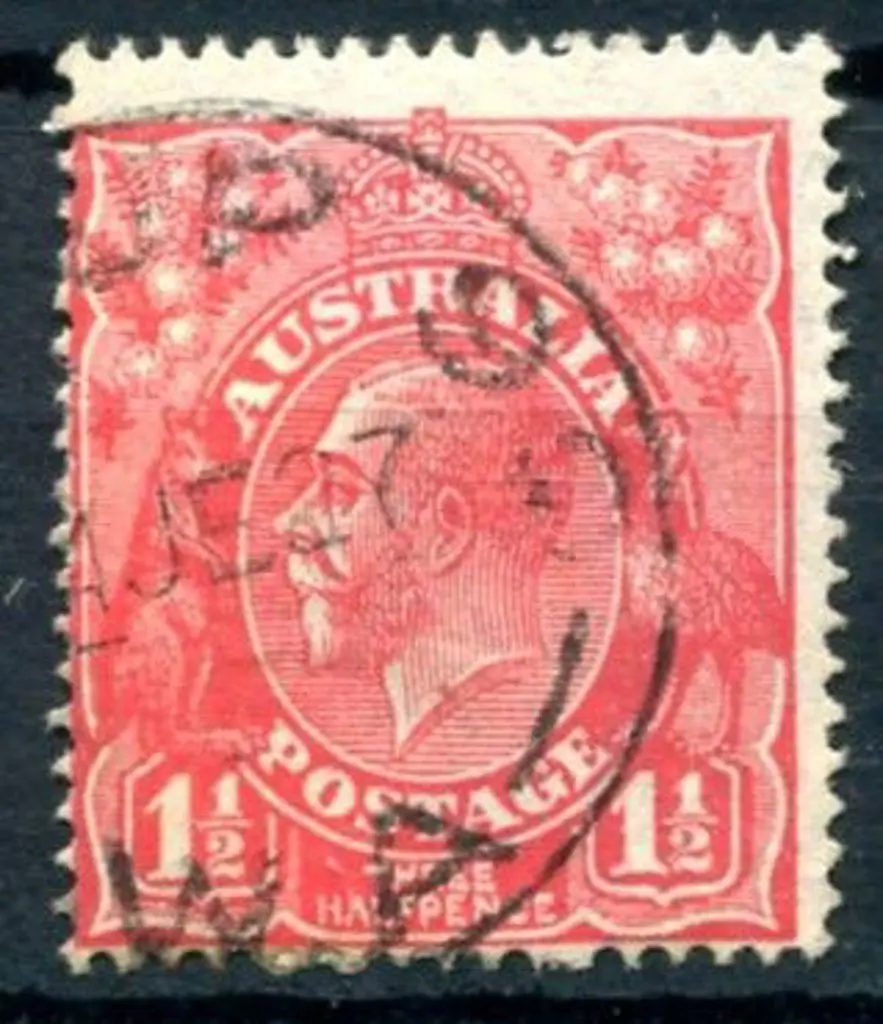 Group 90 Dated 4 JE 27 on 1½d red KGV. 60% strike ... Image 1++