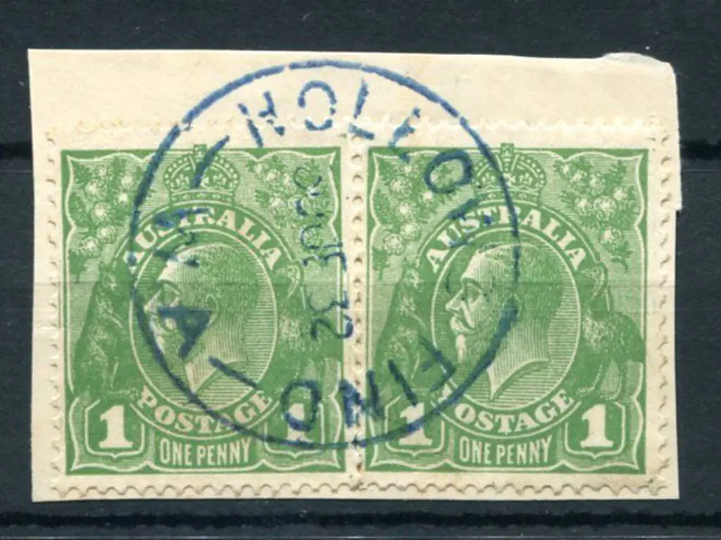 Hollows Find C30 Superb full strike in blue ink on ... Image 1++