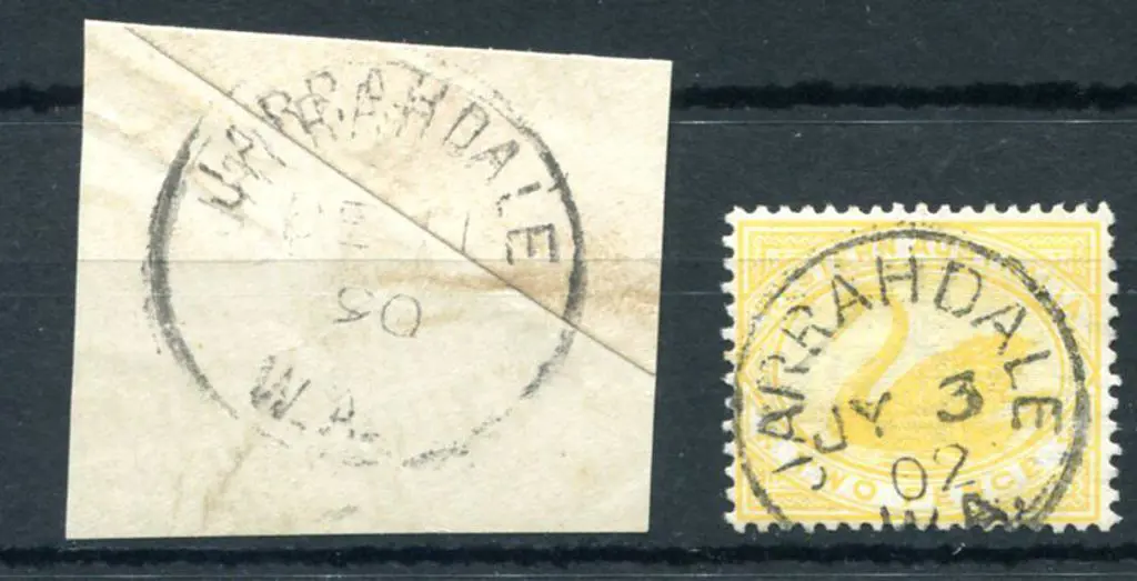 Jarrahdale 3a on piece from a DE 11 06 (with year ... Image 1++