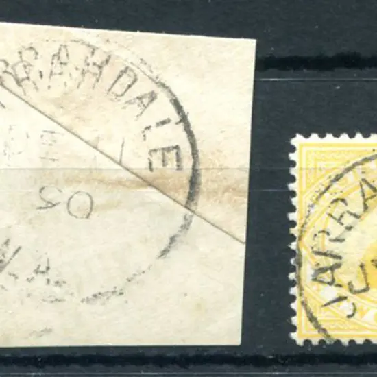 Jarrahdale 3a on piece from a DE 11 06 (with year ...