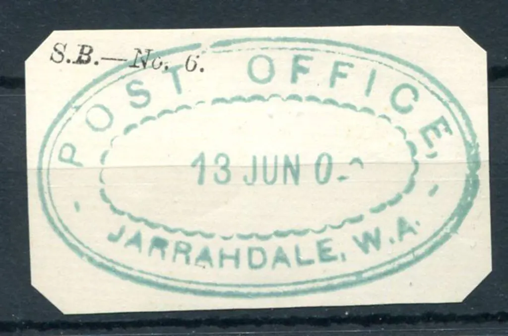Jarrahdale Post Office ORS 3 on piece from form ... Image 1++