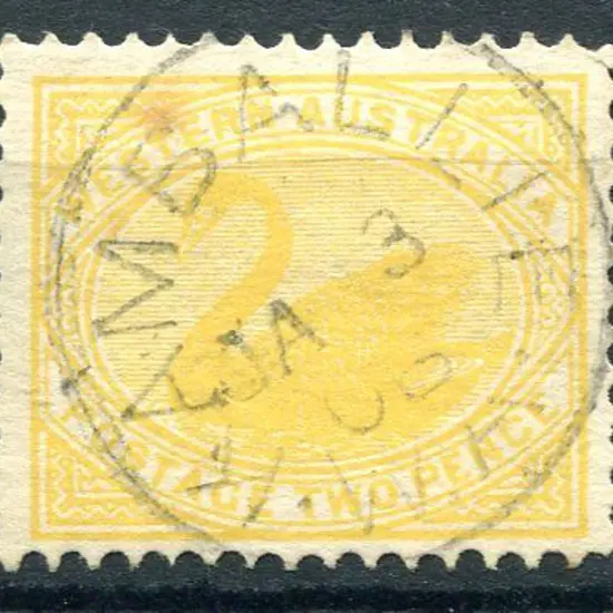 Kamballie 3b on 2d yellow swan dated JA 3 06. Neat ...