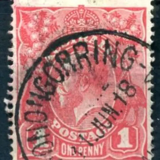Konnongorring D29 on 1d red KGV for 11 JUN 18. ...
