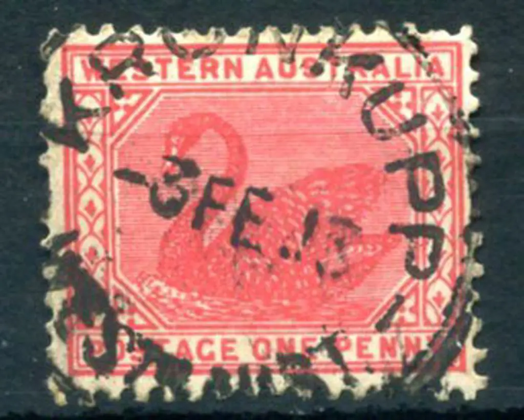 Kronkupp B28a on 1d red swan for 3 FE 13. Rarely ... Image 1++