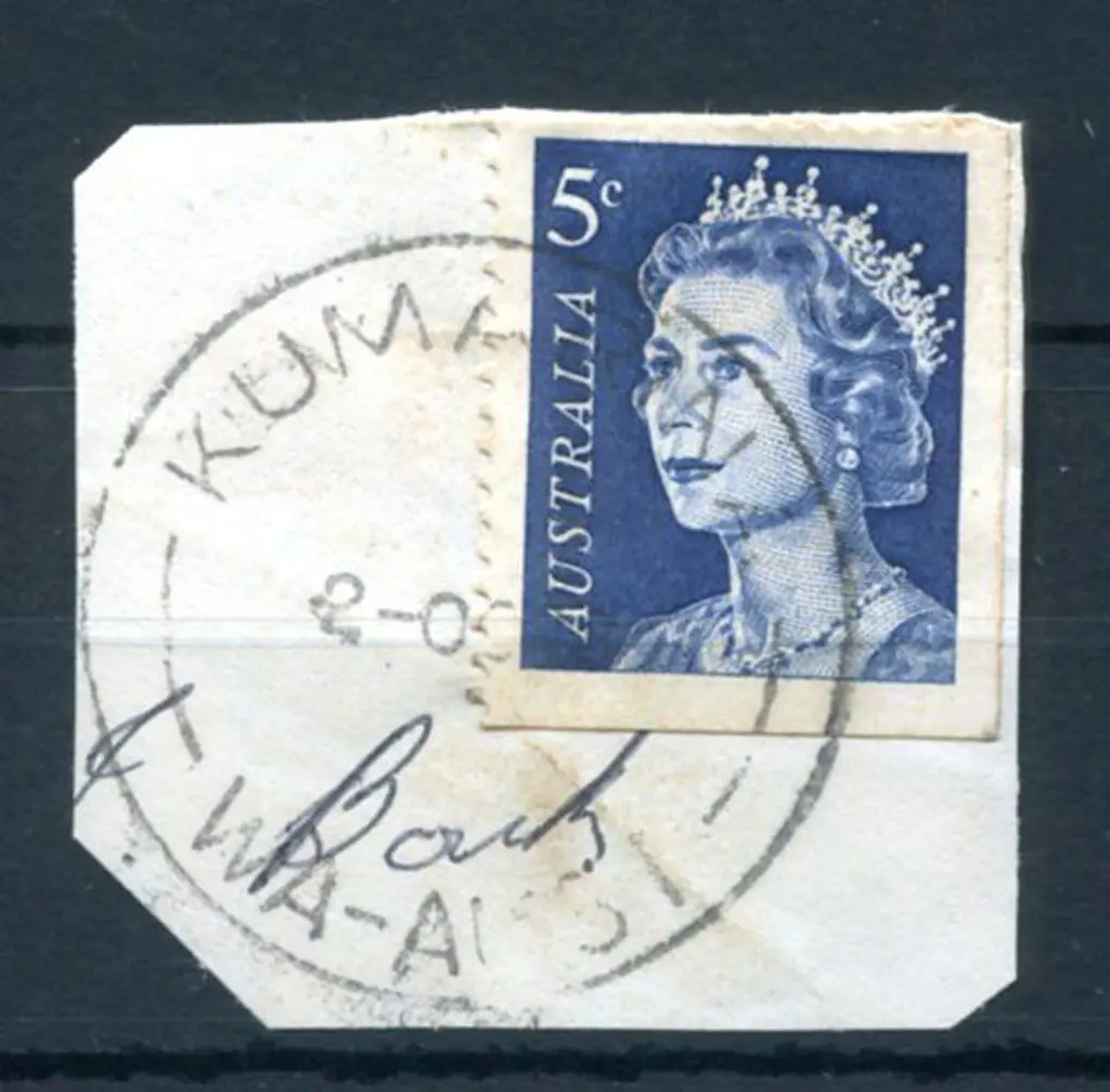 Kumarina F31 on 5d blue QEII for 2 OCT 66. Modern ... Image 1++