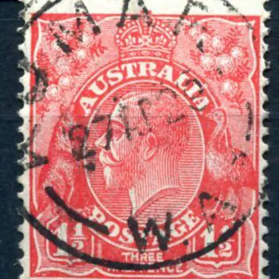 Kumarl C29 on 1½d red KGV for 27 AP 29. PMI dates ...