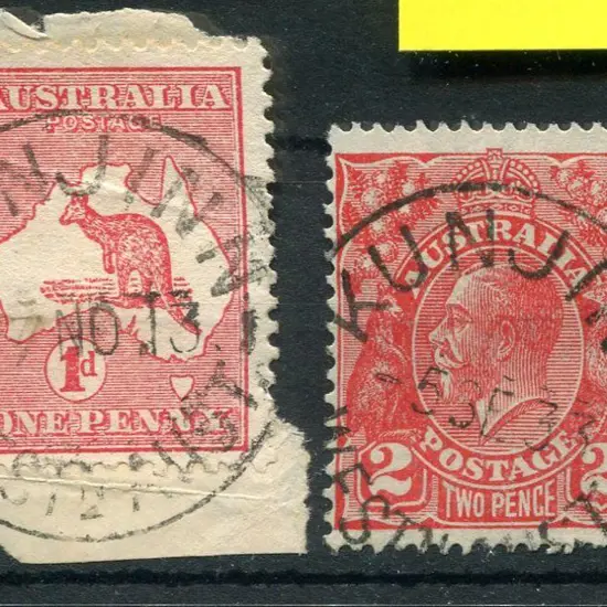 Kunjin B29-a (with two "NN"s at the end) on 1d red ...