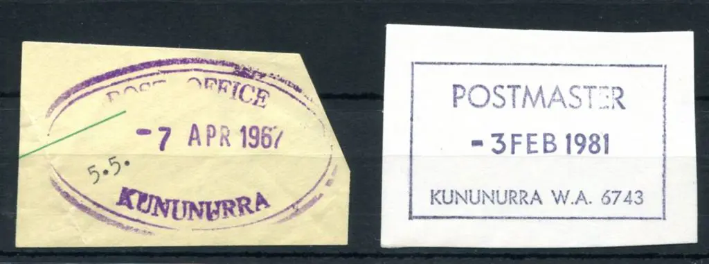Kununurra Post Office ORS 1 on piece dated -7 APR ... Image 1++