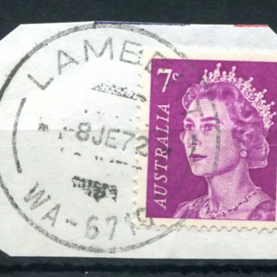 Lambert G31 on 7c QEII on piece for -8 JE 72. ...