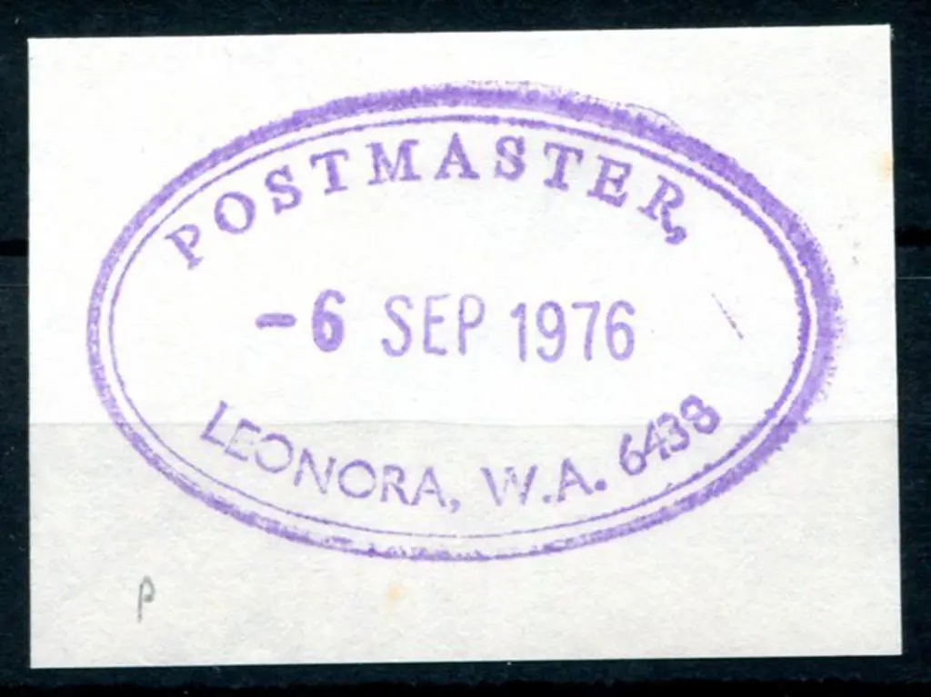 Leonora Postmaster ORS 1 on piece dated -6 SEP ... Image 1++