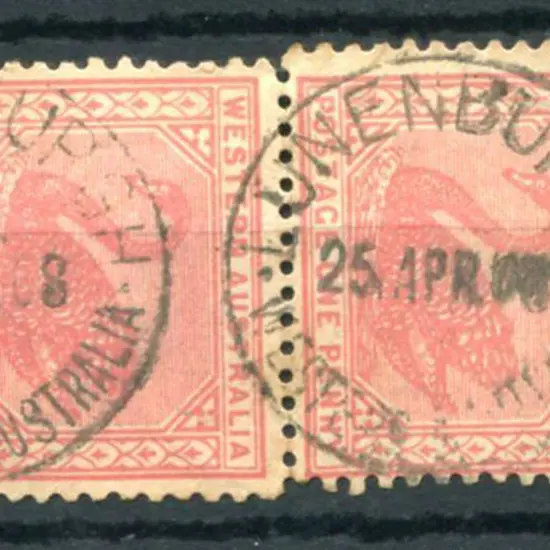 Lunenburgh A26 Complete strike on 1d red swans ...