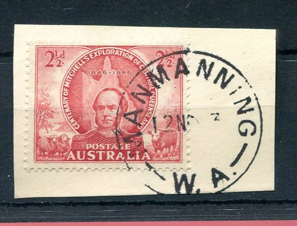 Manmanning C28 Complete strike tying 2½d Mitchell ... Image 1++