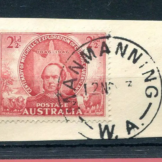 Manmanning C28 Complete strike tying 2½d Mitchell ...