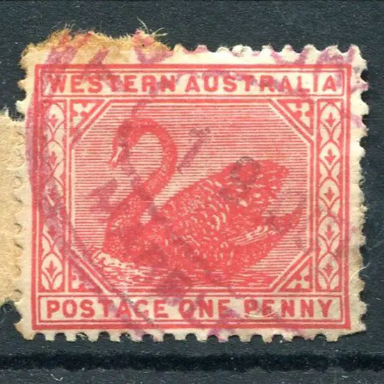 Marble Bar Telegraph Office ORS2 in red ink on 1d ...
