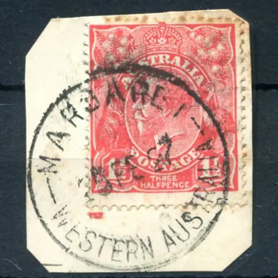 Margaret (River) A30 on 1½d red KGV on piece dated ...