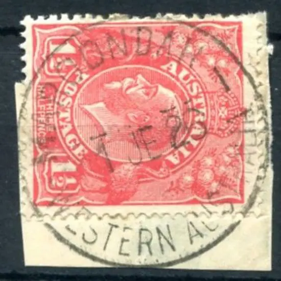 Maroondah A30 Complete strike on 1½d red KGV on ...