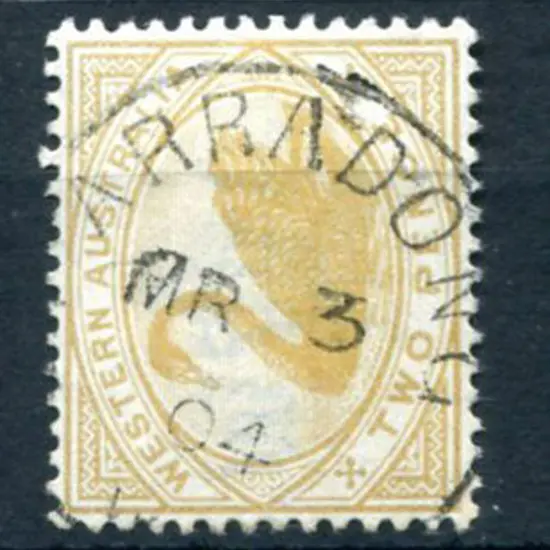 Marradong 3a 80% strike on 2d yellow swan dated MR ...