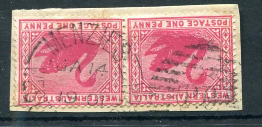 Menzies DxPO-b on 1d red swans pair on piece for ... Image 1++