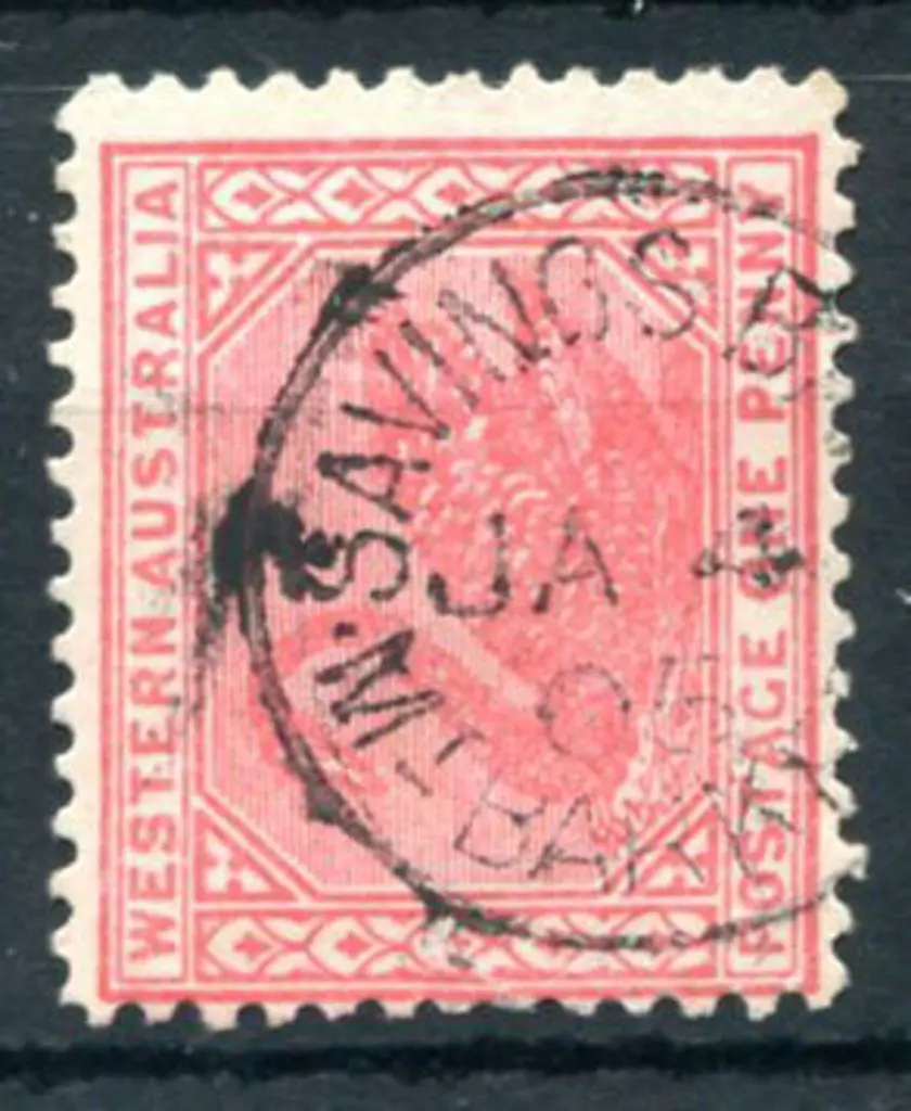 Mt Barker Savings Bank Sbi on 1d red swan for JA 4 ... Image 1++