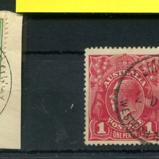 Nembudding A27 on 1d red KGV pair for 2 DE 21 (PMI ...