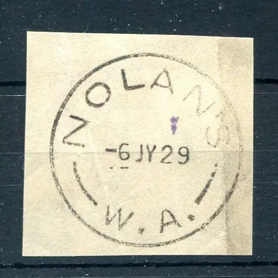 Nolan's C30. Complete strike on piece for 6 JY 29. ...
