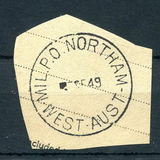 Northam Mil P.O. Ea 30 Full crisp strike on PO ...
