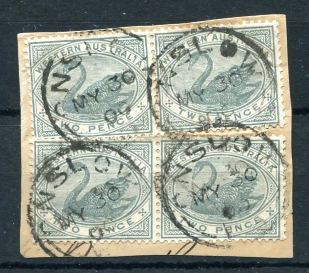 Onslow 3b Four strikes on 4 x 2d grey swans on ... Image 1++