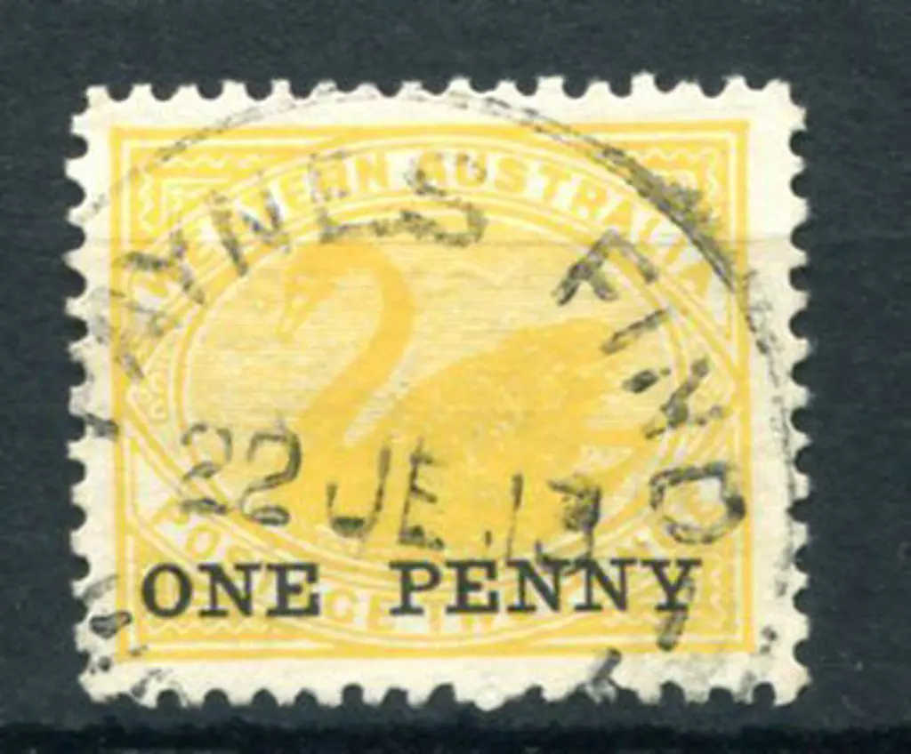 Paynes Find B29 on "ONE PENNY" surcharge on 2d ... Image 1++