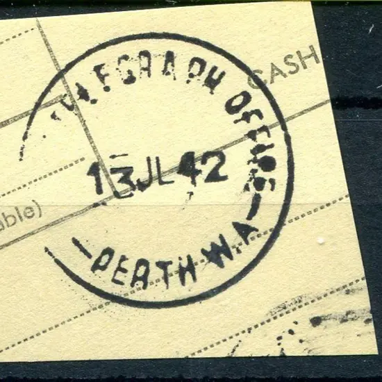 Perth (Chief) Telegraph Office CDS L28-b Complete ...