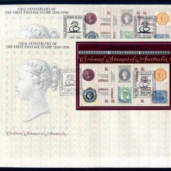 Perth 6000 1990 "Penny Black" Stamp Anniversary ...