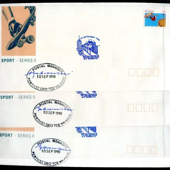 Perth Postal Manager "10 September 1990 Official ...