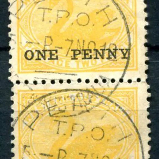 Perth Travelling Post Office T.P.O. GPO 1. Two 85% ...