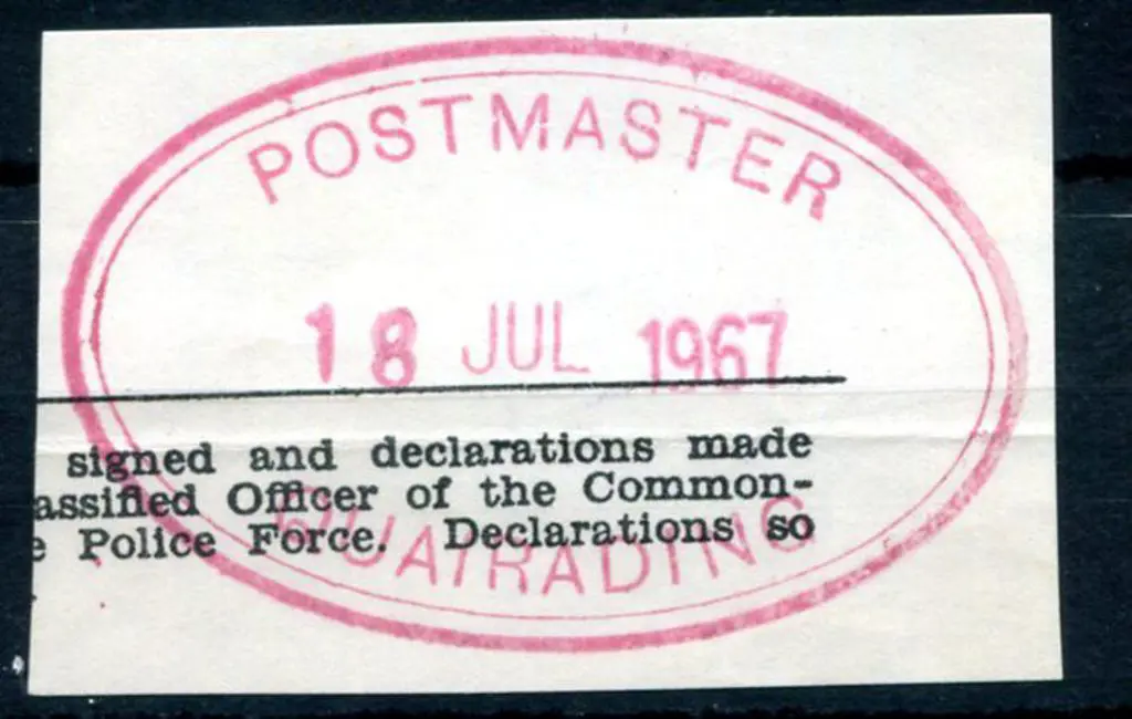 Quairading Postmaster ORS 1 in red on Official ... Image 1++