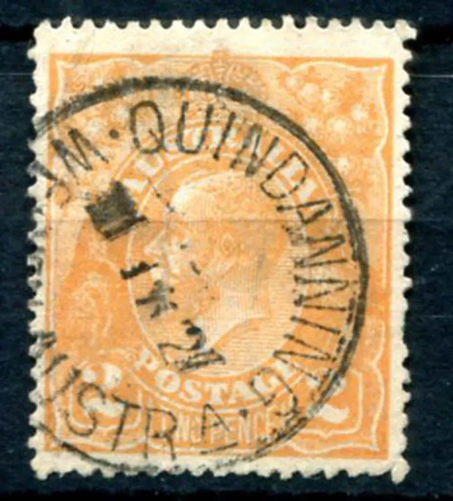 Quindanning Westn Austra D25 on 2d orange KGV. ... Image 1++