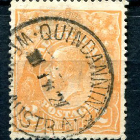 Quindanning Westn Austra D25 on 2d orange KGV. ...