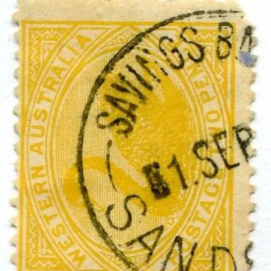 Sandstone Savings Bank Sbv 50% strike on 2d yellow ...