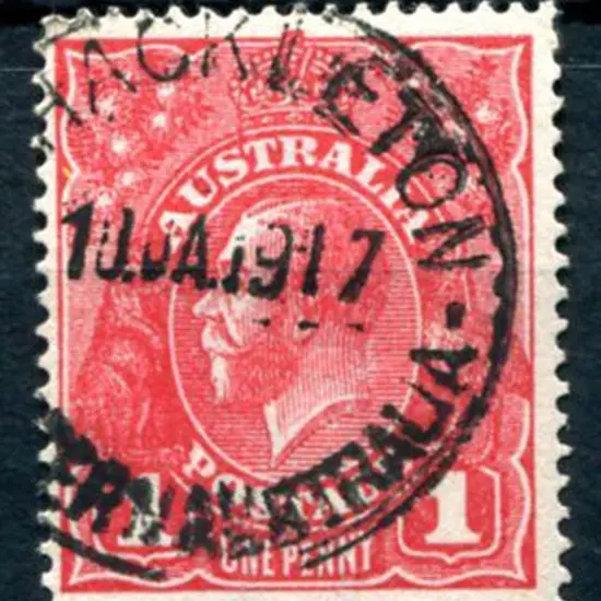 Shackleton A27 on 1d red KGV for 10 JA 1917. ERD ...