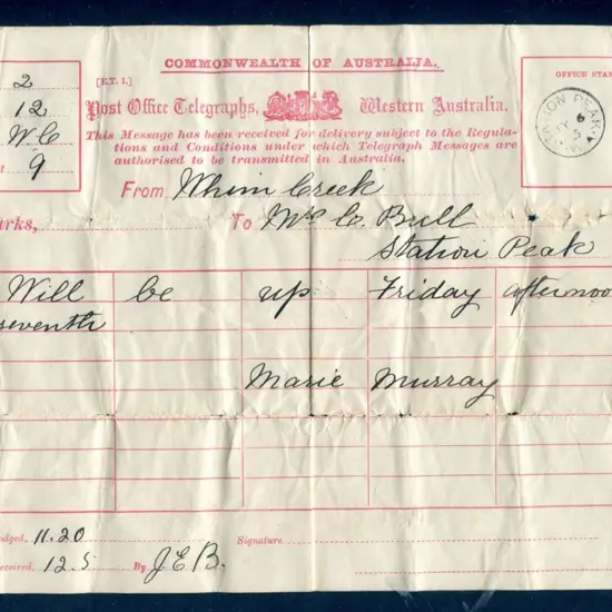 Station Peak 3b applied as an "Office Stamp" on ...