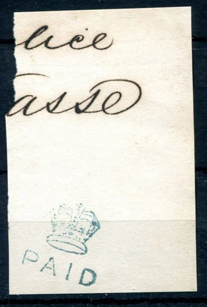 Vasse Crown Paid in blue ink on piece with "Vasse" ... Image 1++