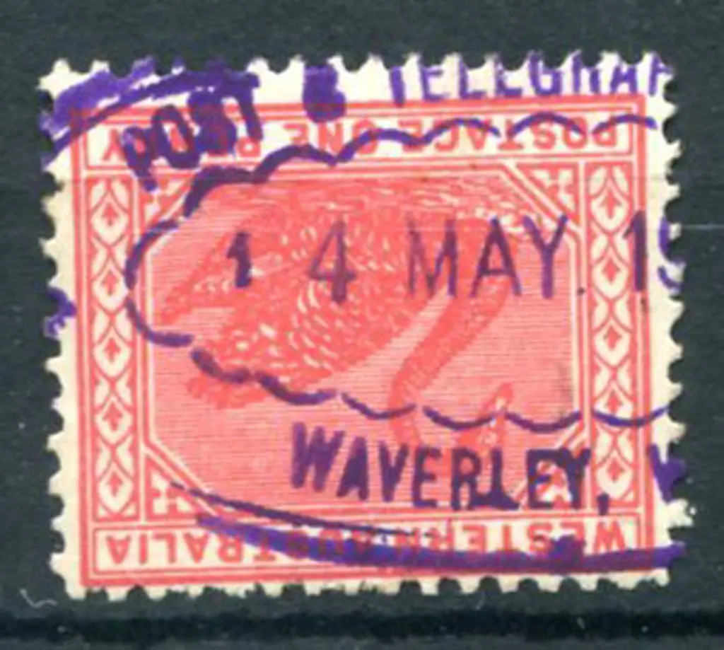 Waverly Post & Telegraph Office ORS3 on 1d red ... Image 1++