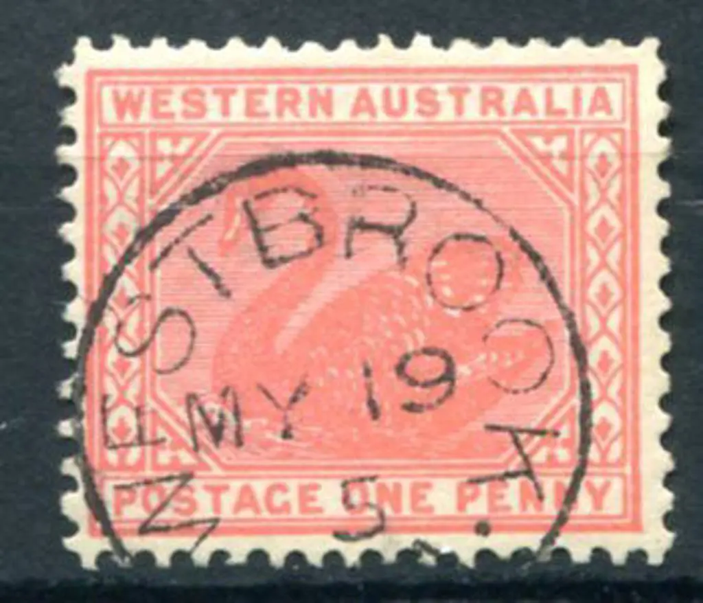 Westbrook 3b on 1d red swan dated MY 19 05. PMI ... Image 1++