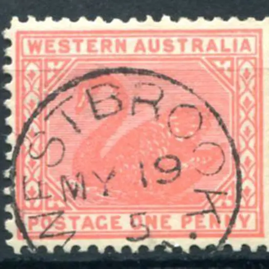 Westbrook 3b on 1d red swan dated MY 19 05. PMI ...