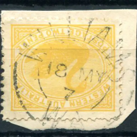Williams 2b Fine complete strike on 2d yellow swan ...