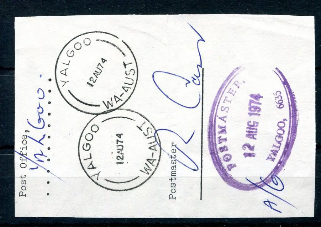 Yalgoo Postmaster ORS1 with 6635 postcode in ... Image 1++