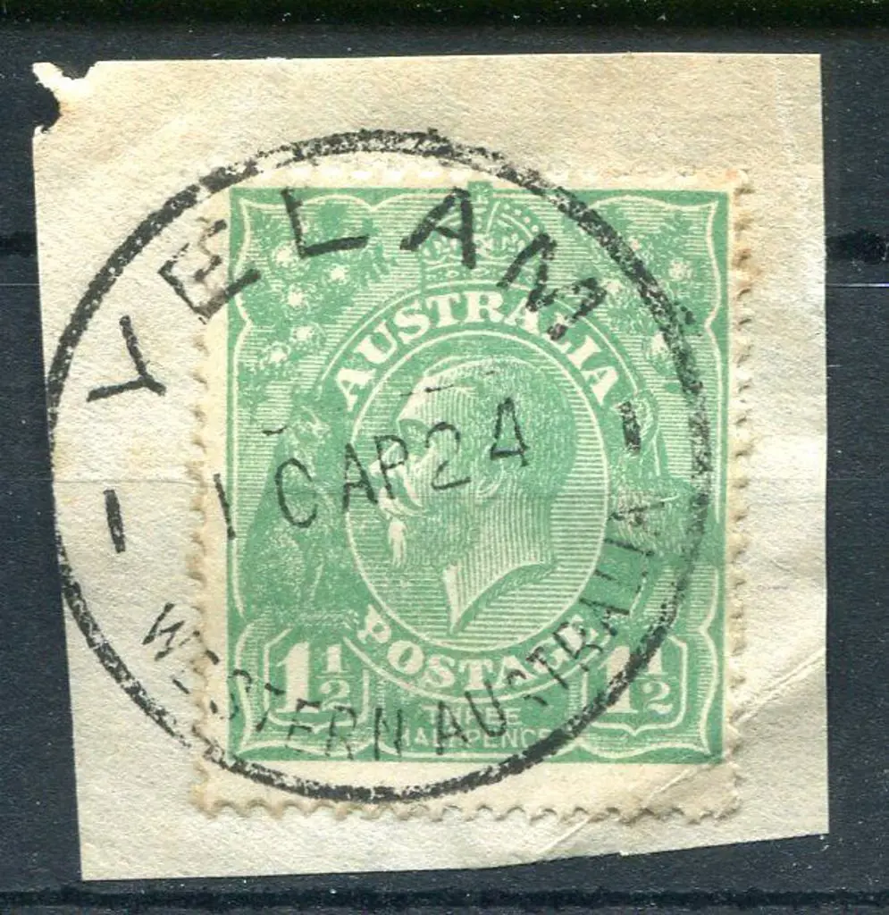 Yelam C30 Clear complete strike on 1½d green KGV ... Image 1++