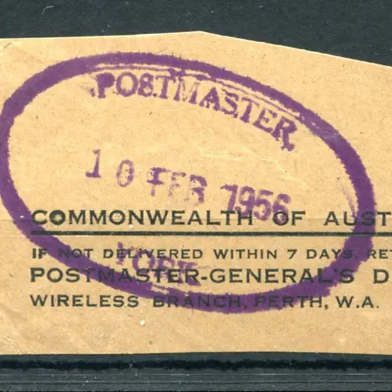 York Postmaster ORS 2 on piece from PMG stationary ...