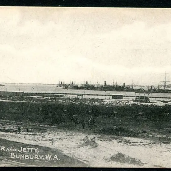 "Breakwater and Jetty, Bunbury W.A." Anderson's ...
